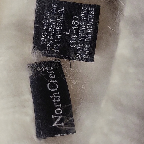 Rabbit Hair/Lambswool Mix Off-White Sweater sz 14/16 Chain Knit Design - Picture 5 of 6